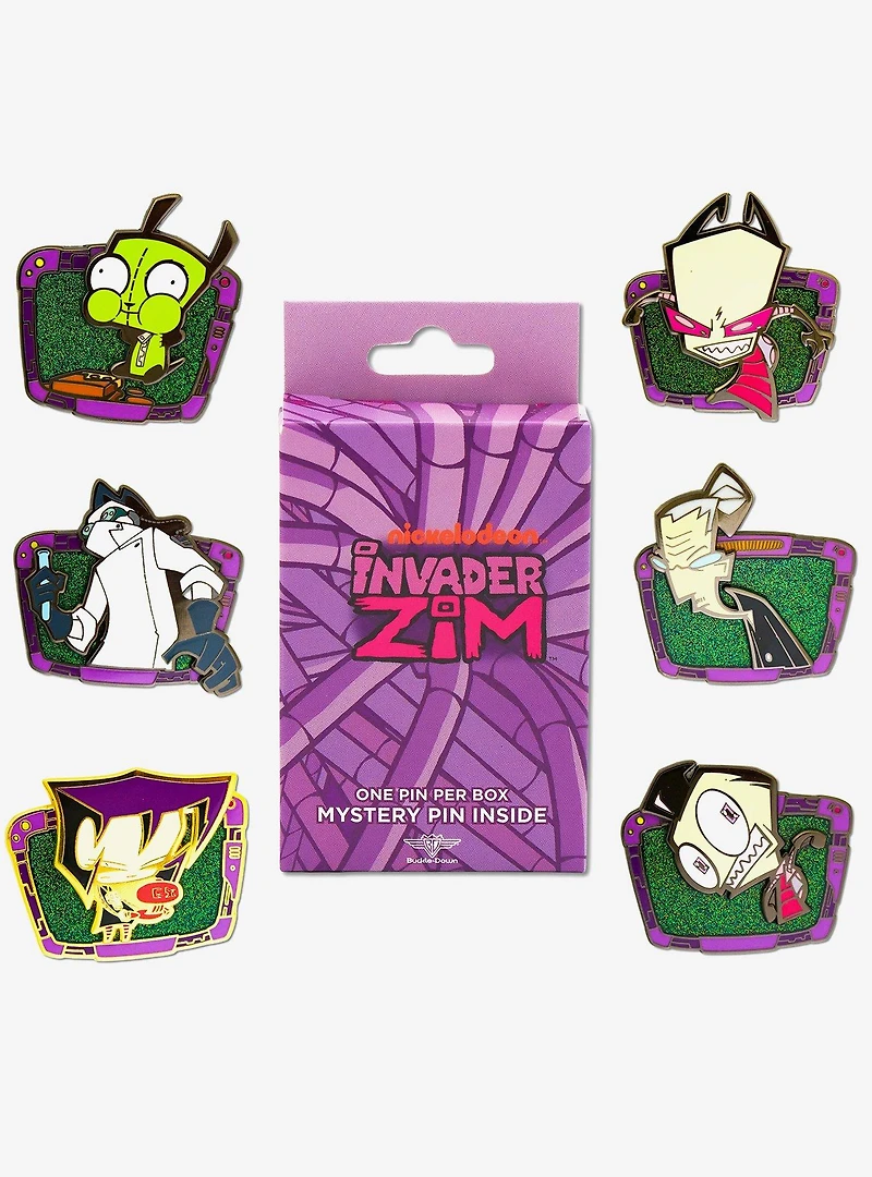 Invader Zim TV Frame Mystery Enamel Pin Blind Box Series