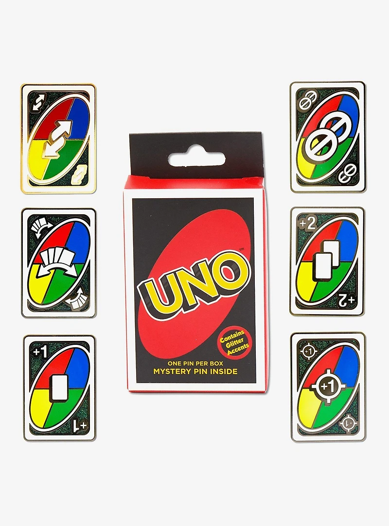 UNO Wild Action Cards Mystery Enamel Pin Blind Box Series