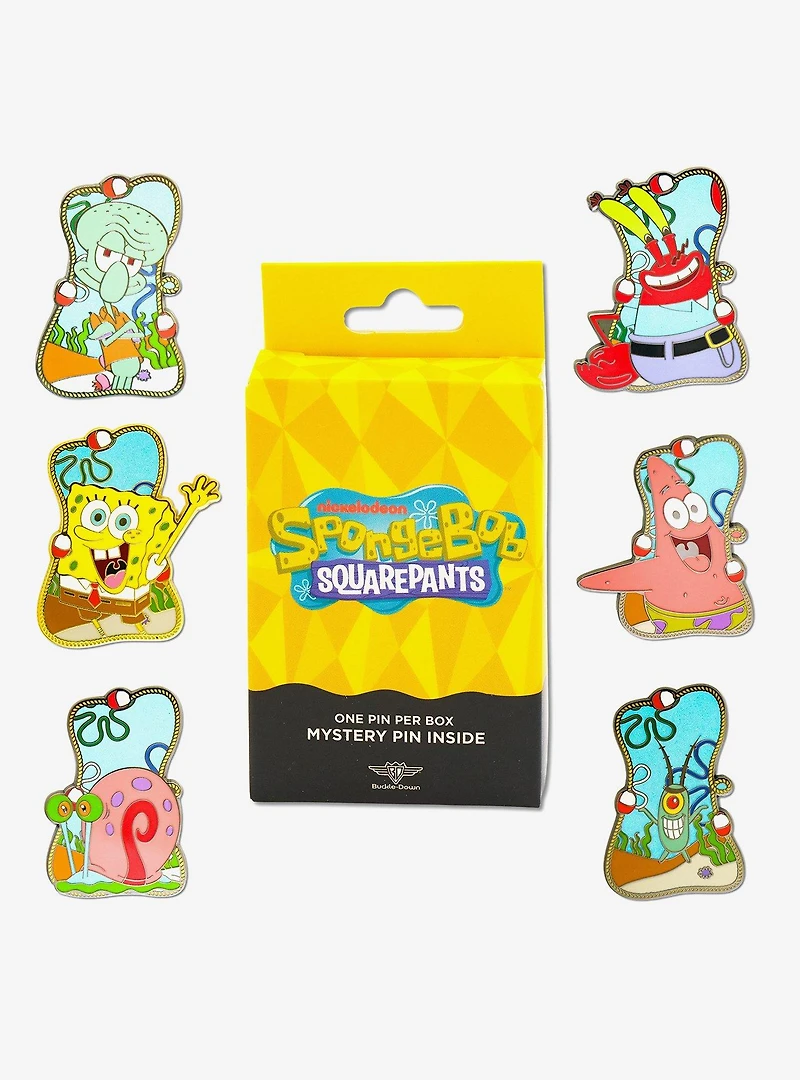 SpongeBob SquarePants Buoy Portrait Mystery Enamel Pin Blind Box Series