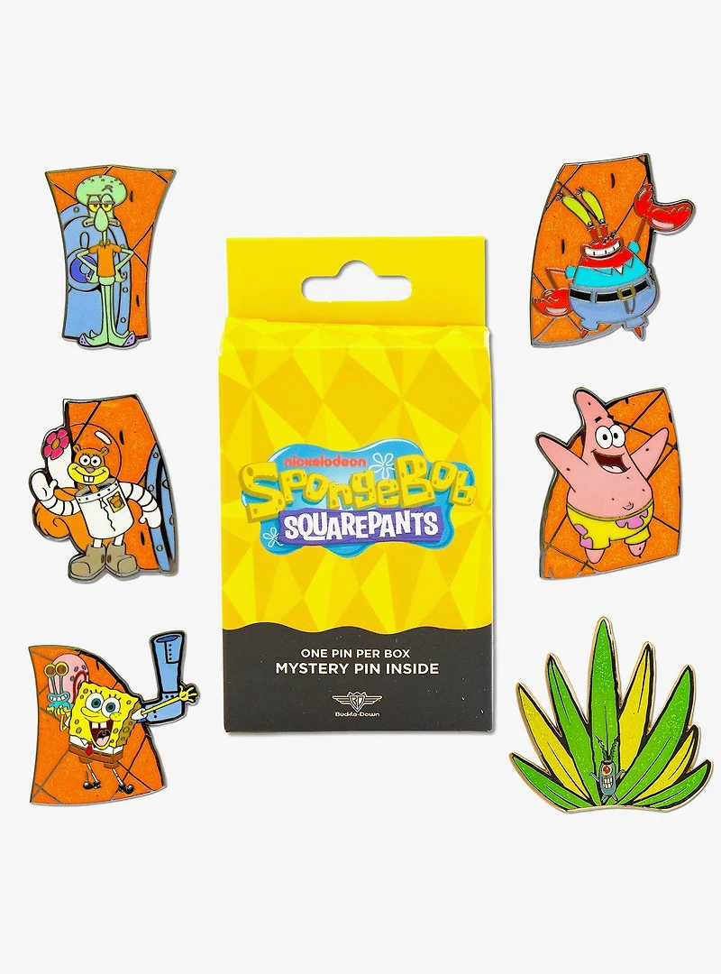 SpongeBob SquarePants Puzzle Mystery Enamel Pin Blind Box Series