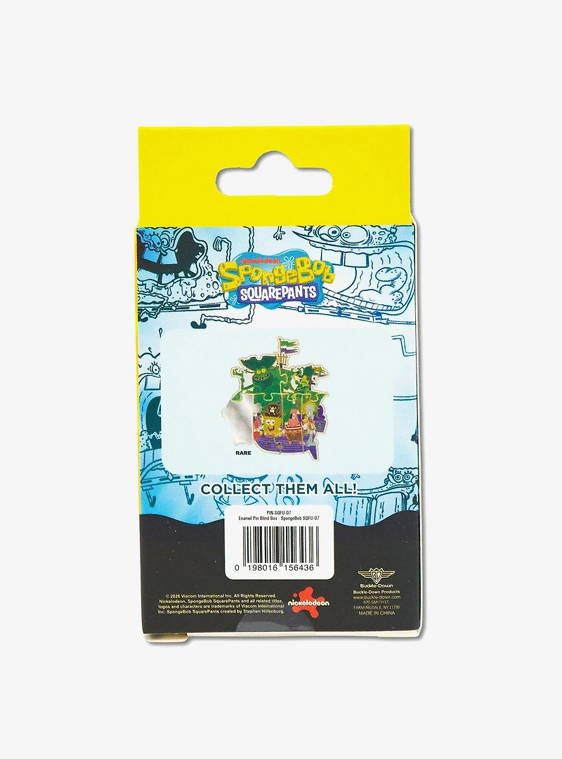 SpongeBob SquarePants Flying Dutchman Puzzle Mystery Enamel Pin Blind Box Series
