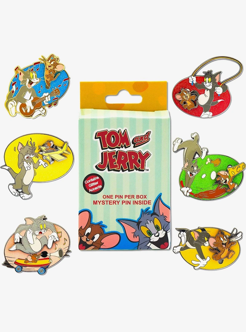 Tom and Jerry Interactive Mystery Enamel Pin Blind Box Series