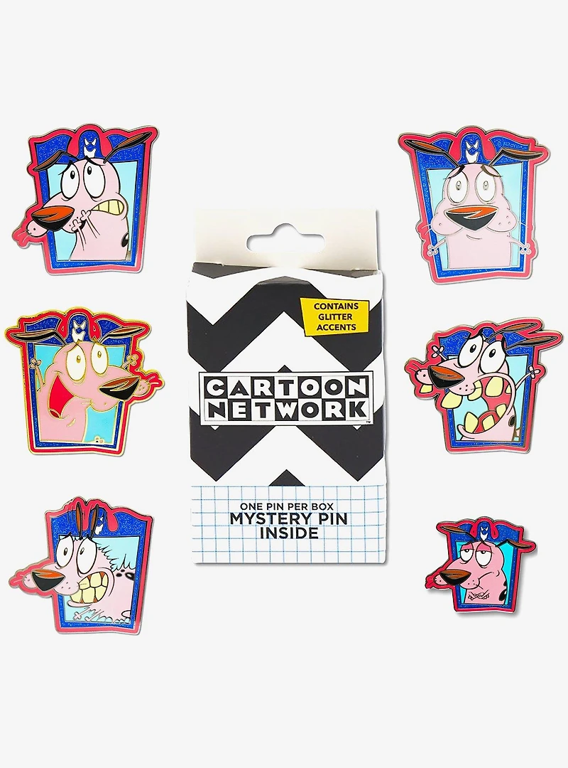Courage the Cowardly Dog Expression Frames Mystery Enamel Pin Blind Box Series