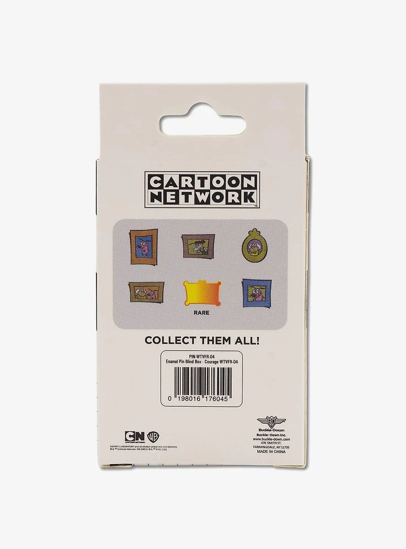 Courage the Cowardly Dog Mystery Enamel Pin Blind Box Portrait Series