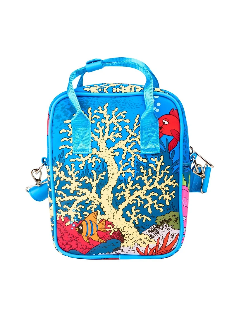 The Smurfs Diver Smurf Under Water Scene Crossbody Bag