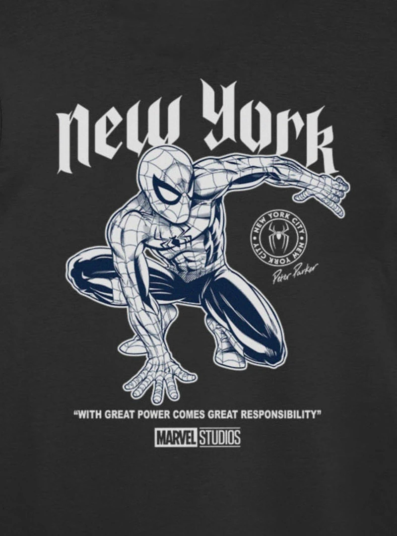 Marvel Spider-Man Brand New Day York Great Power Comes Responsibility T-Shirt