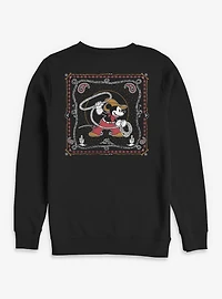 Disney Mickey Mouse Western Cowboy Paisley Sweatshirt BoxLunch Exclusive