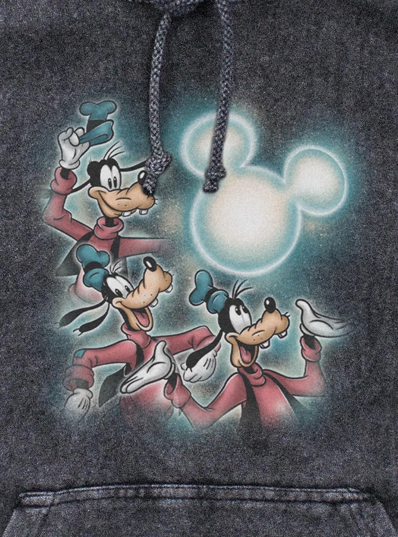 Disney Goofy Mickey Moon Mineral Wash Hoodie BoxLunch Exclusive