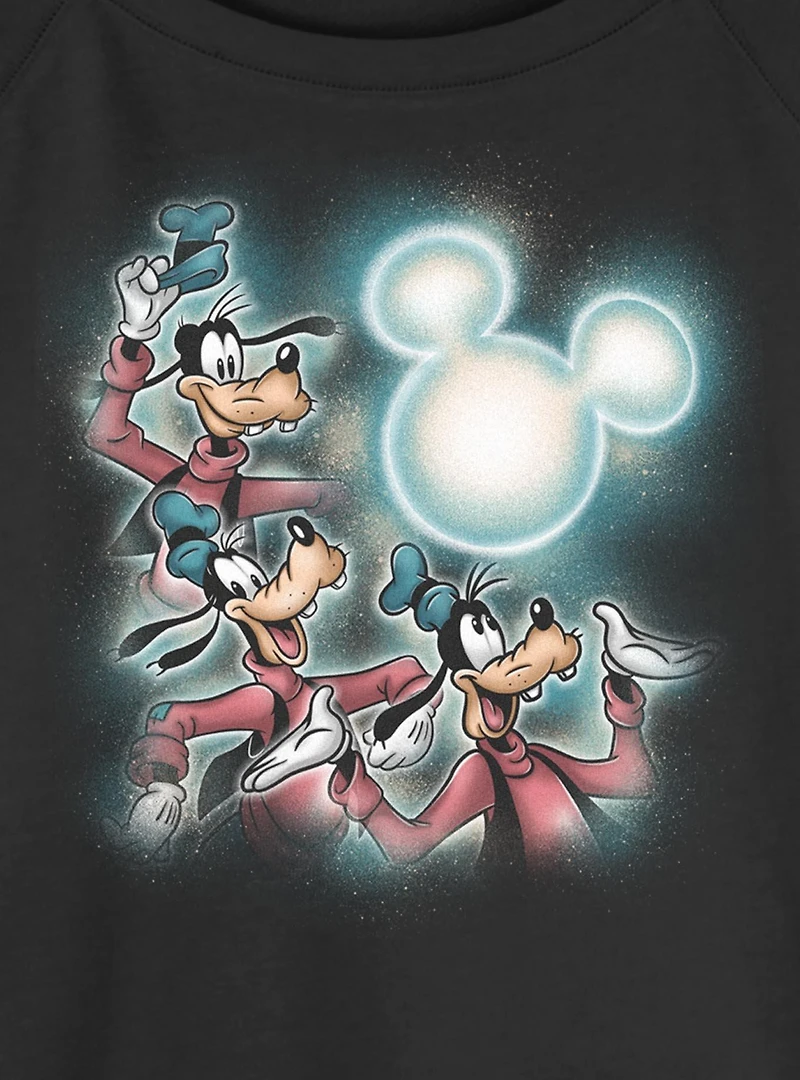 Disney Goofy Mickey Moon Womens Slouchy Sweatshirt BoxLunch Exclusive