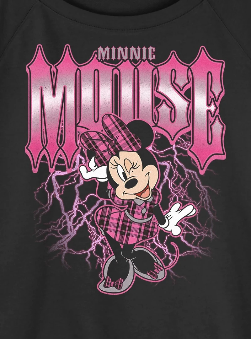 Disney Minnie Mouse Lightning Womens Slouchy Sweatshirt BoxLunch Exclusive
