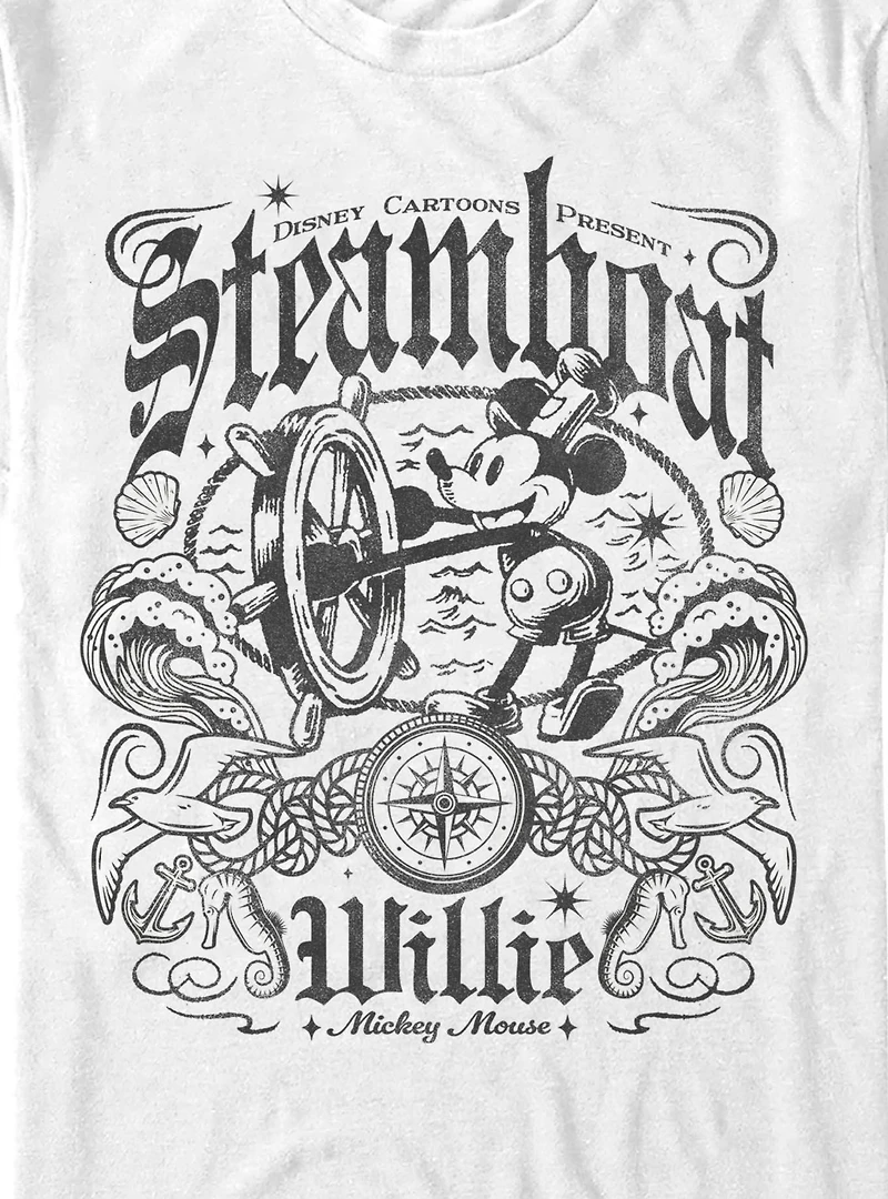 Disney Steamboat Willie Mickey Mouse T-Shirt BoxLunch Exclusive
