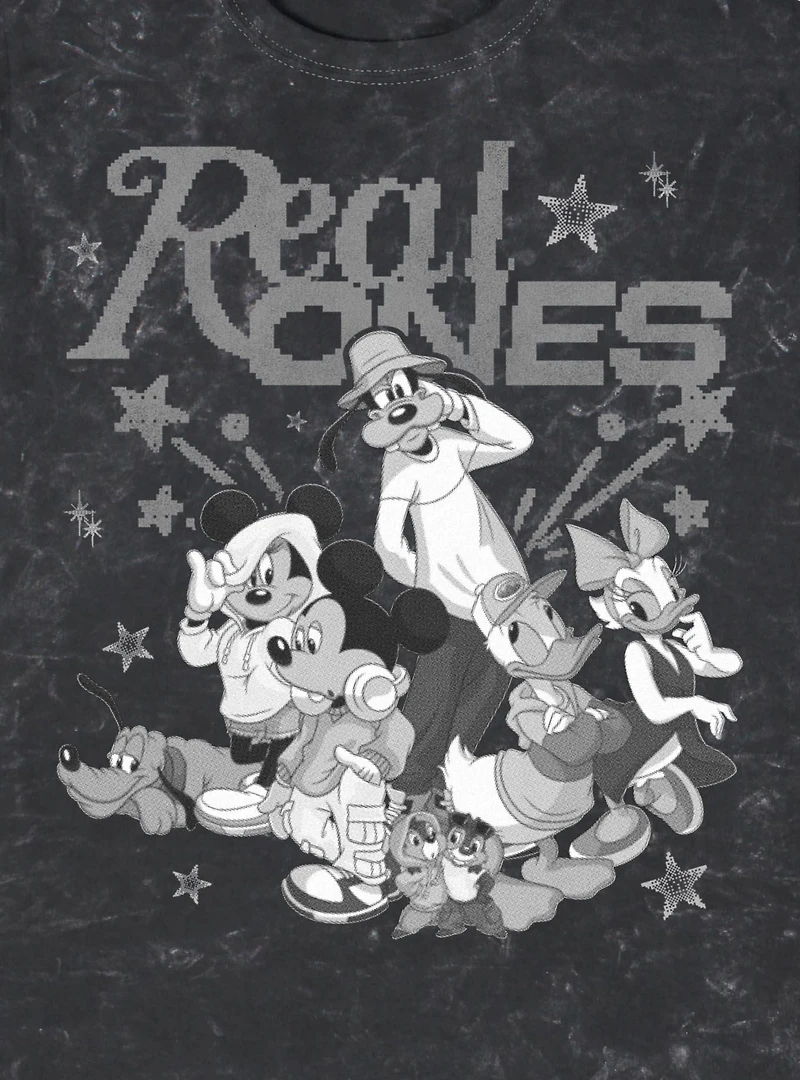 Disney Mickey Mouse Real Ones Mineral Wash T-Shirt BoxLunch Exclusive