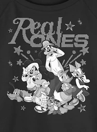 Disney Mickey Mouse Real Ones Womens Slouchy Sweatshirt BoxLunch Exclusive