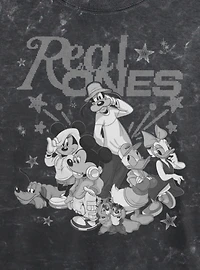 Disney Mickey Mouse Real Ones Womens Mineral Wash Crop T-Shirt BoxLunch Exclusive
