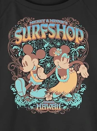 Disney Mickey Mouse & Minnie Surfshop Hawaii Womens Slouchy Sweatshirt BoxLunch Exclusive