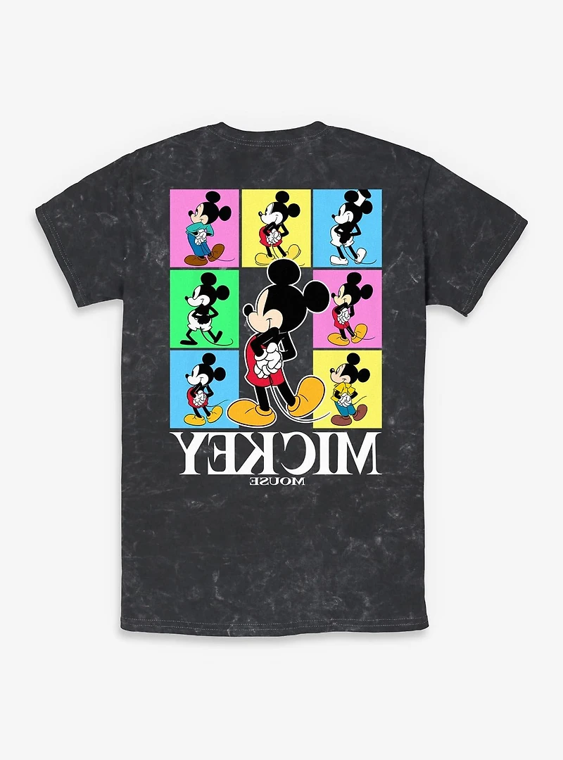 Disney Mickey Mouse Color Block Mineral Wash T-Shirt BoxLunch Exclusive
