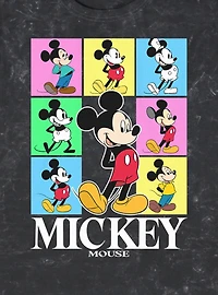 Disney Mickey Mouse Color Block Mineral Wash T-Shirt BoxLunch Exclusive
