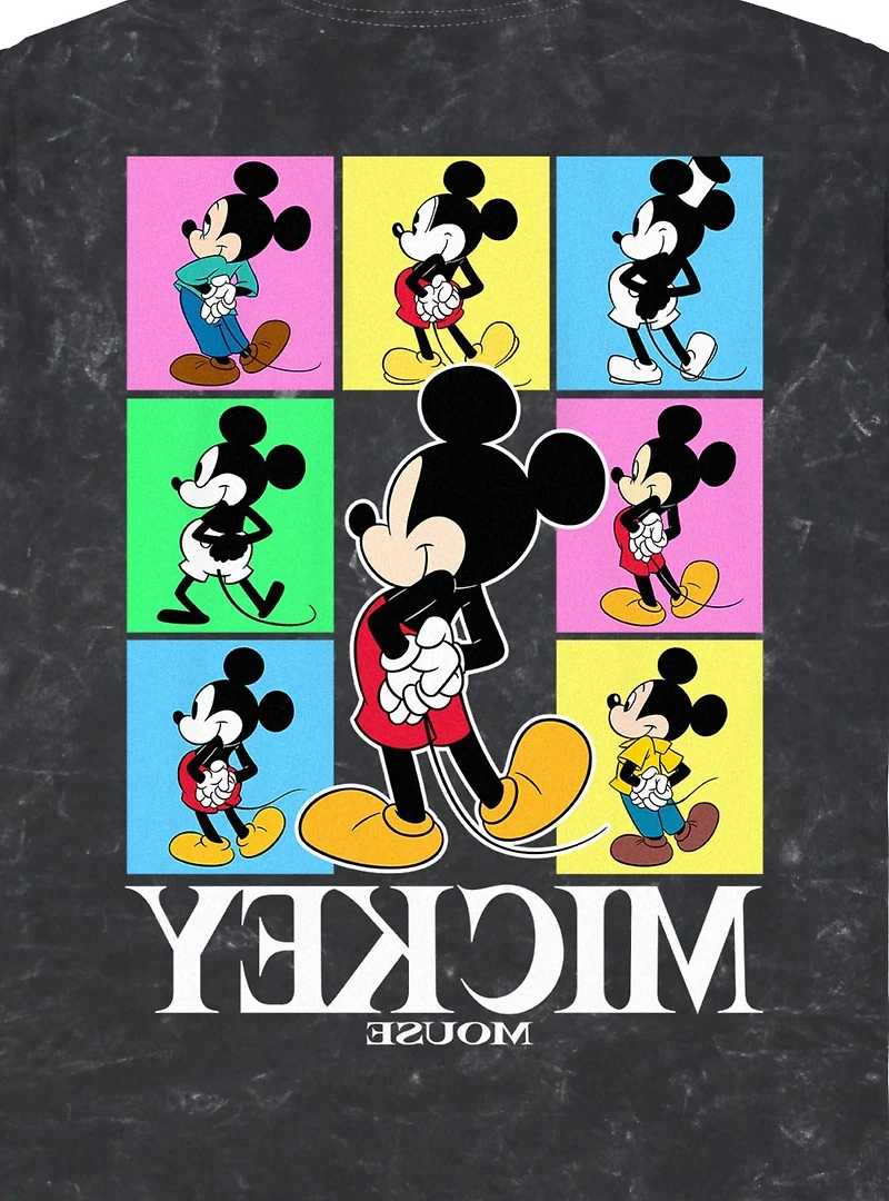 Disney Mickey Mouse Color Block Mineral Wash T-Shirt BoxLunch Exclusive