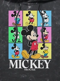 Disney Mickey Mouse Color Block Mineral Wash Hoodie BoxLunch Exclusive