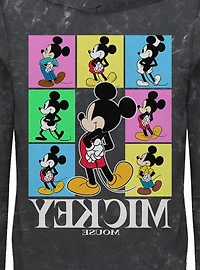 Disney Mickey Mouse Color Block Mineral Wash Hoodie BoxLunch Exclusive