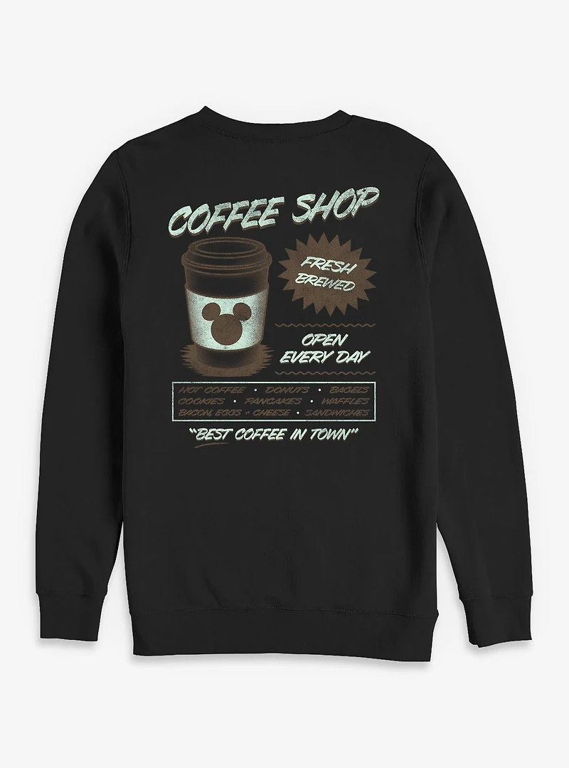 Disney Mickey Mouse Coffee Shop Sweatshirt BoxLunch Exclusive