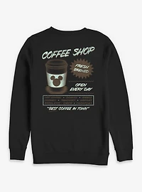 Disney Mickey Mouse Coffee Shop Sweatshirt BoxLunch Exclusive