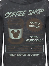 Disney Mickey Mouse Coffee Shop Mineral Wash Hoodie BoxLunch Exclusive