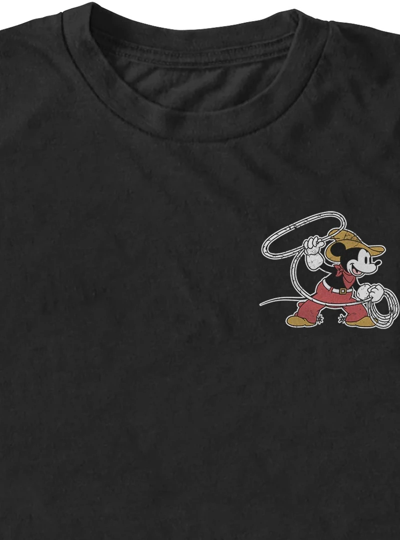 Disney Mickey Mouse Western Cowboy Lasso Rope T-Shirt BoxLunch Exclusive