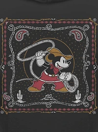 Disney Mickey Mouse Western Cowboy Lasso Rope Hoodie BoxLunch Exclusive