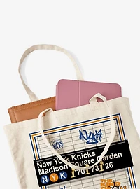 NBA New York Knicks Subway Stop Canvas Tote Bag