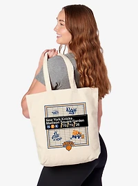 NBA New York Knicks Subway Stop Canvas Tote Bag