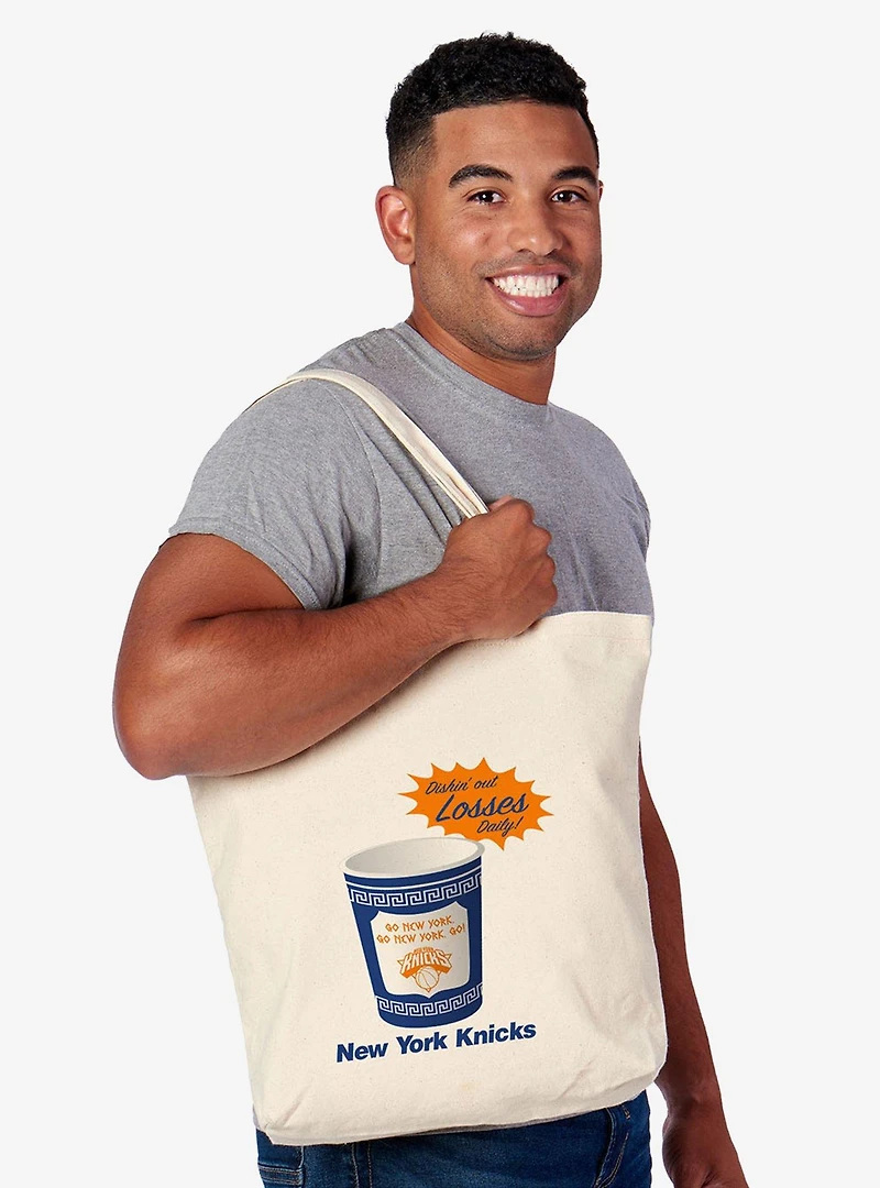 NBA New York Knicks Coffee Talk Canvas Tote Bag