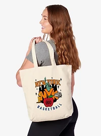 NBA New York Knicks Big Apple Basketball Canvas Tote Bag