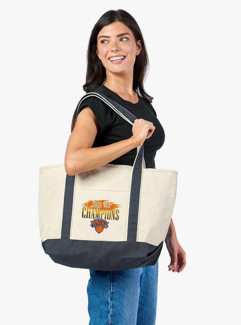 NBA Champions 2026 New York Knicks Pinnacle Tote Bag