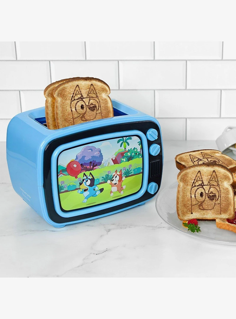 Bluey Retro TV Toaster with Light Up Frame