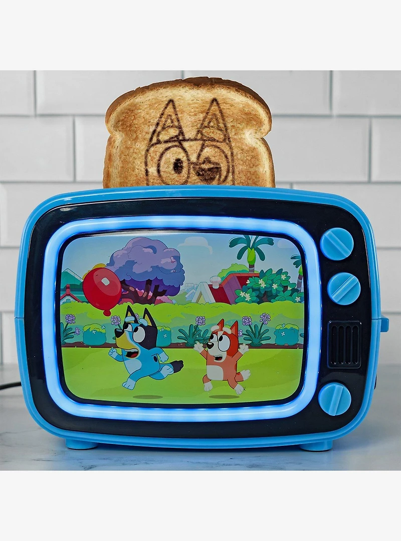 Bluey Retro TV Toaster with Light Up Frame