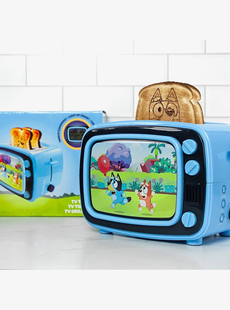 Bluey Retro TV Toaster with Light Up Frame