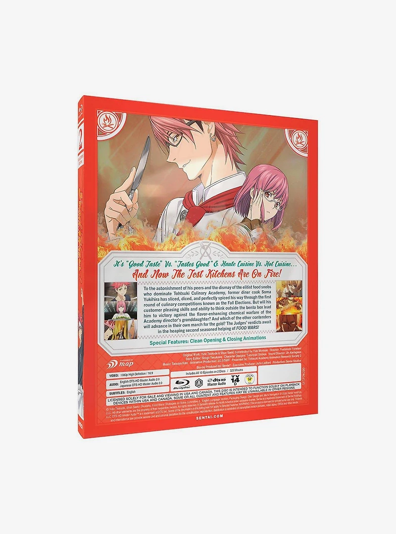 Food Wars: Season 2 (Steelbook) Blu-Ray