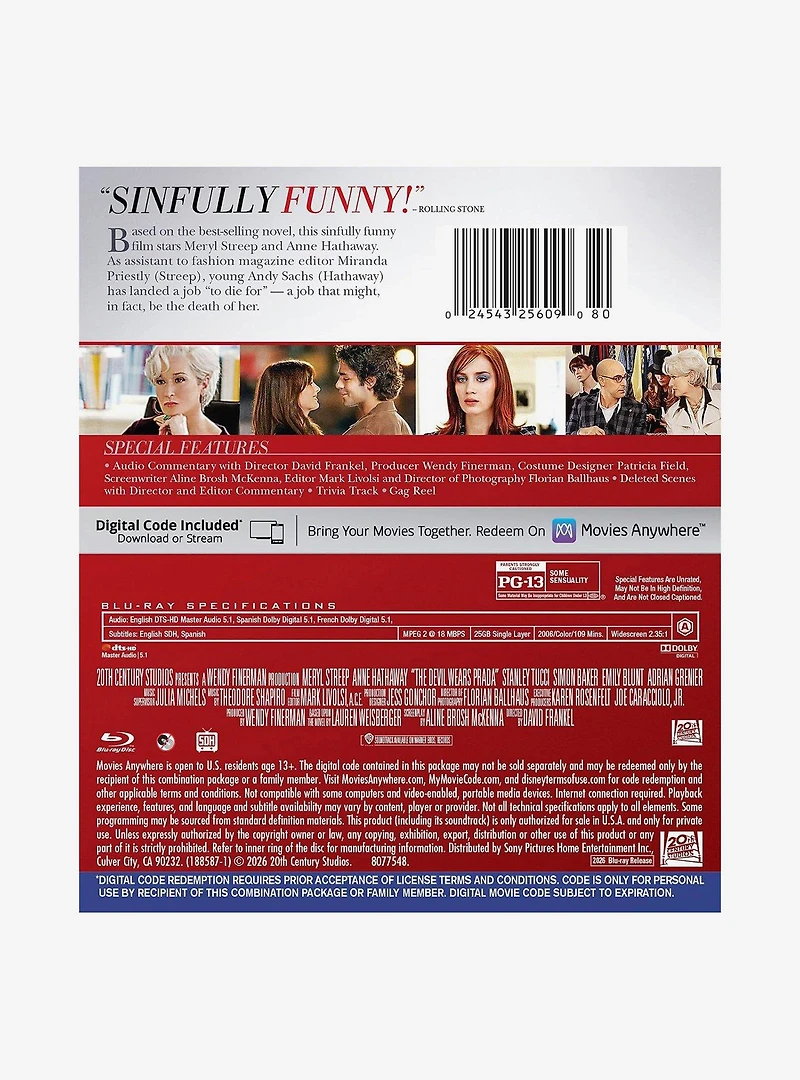 The Devil Wears Prada Blu-Ray