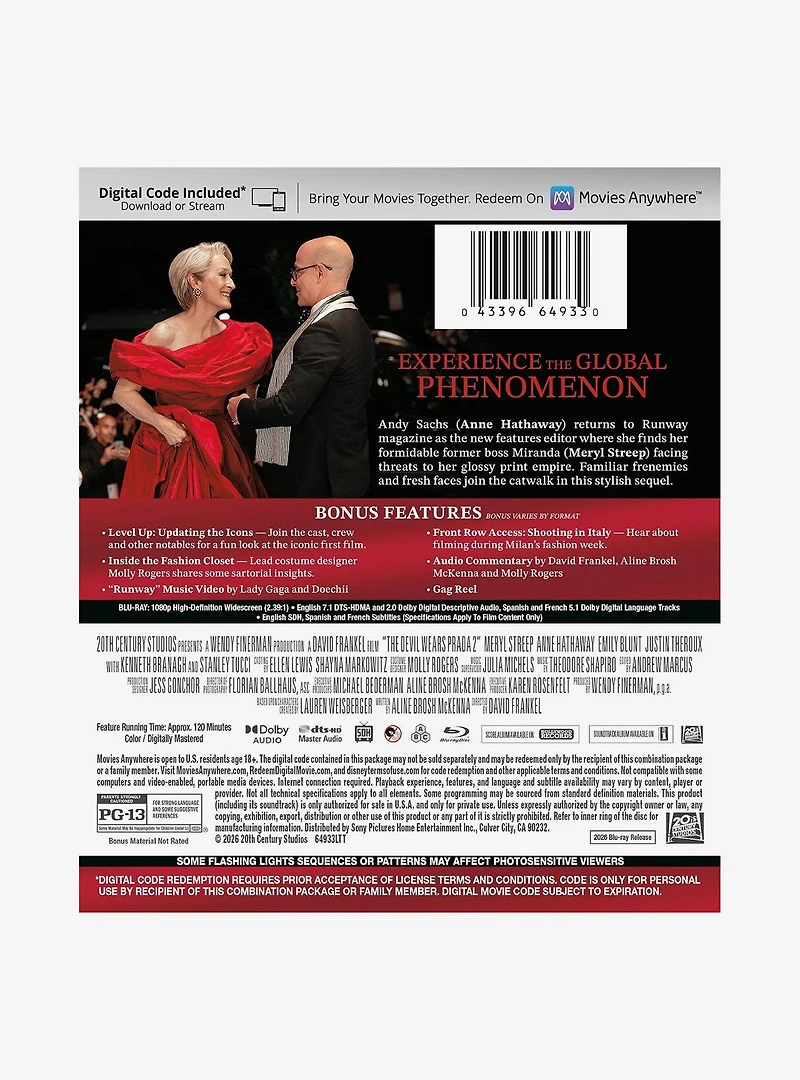 The Devil Wears Prada 2 Blu-Ray