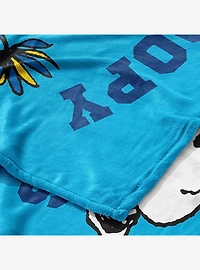 Peanuts Snoopy Cheer Leader Silk Touch Throw Blanket