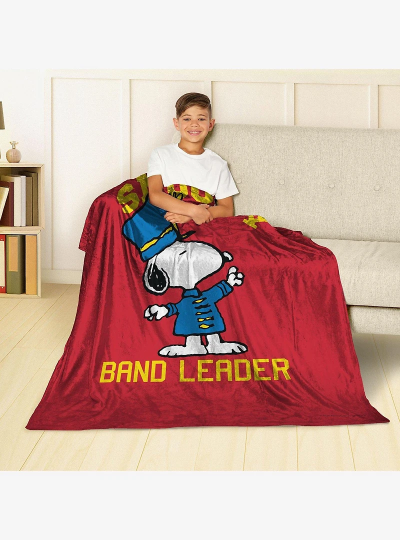Peanuts Snoopy Fantastic Peanuts Band Silk Touch Throw Blanket