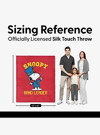 Peanuts Snoopy Fantastic Peanuts Band Silk Touch Throw Blanket