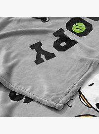 Peanuts Snoopy Tennis Silk Touch Throw Blanket