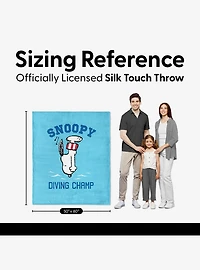 Peanuts Snoopy Diving Silk Touch Throw Blanket