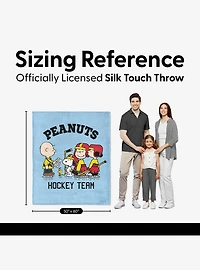 Peanuts Hockey Silk Touch Throw Blanket