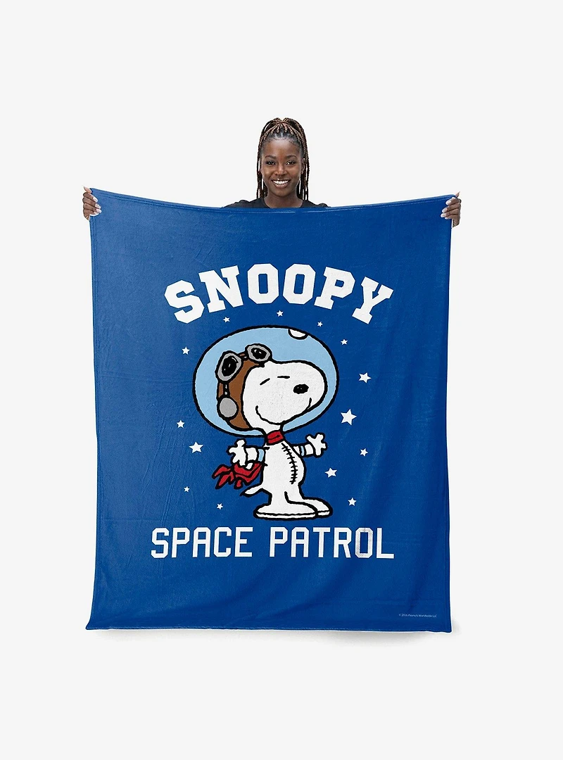 Peanuts Snoopy Astronaut Silk Touch Throw Blanket
