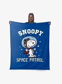Peanuts Snoopy Astronaut Silk Touch Throw Blanket