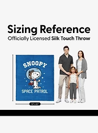 Peanuts Snoopy Astronaut Silk Touch Throw Blanket