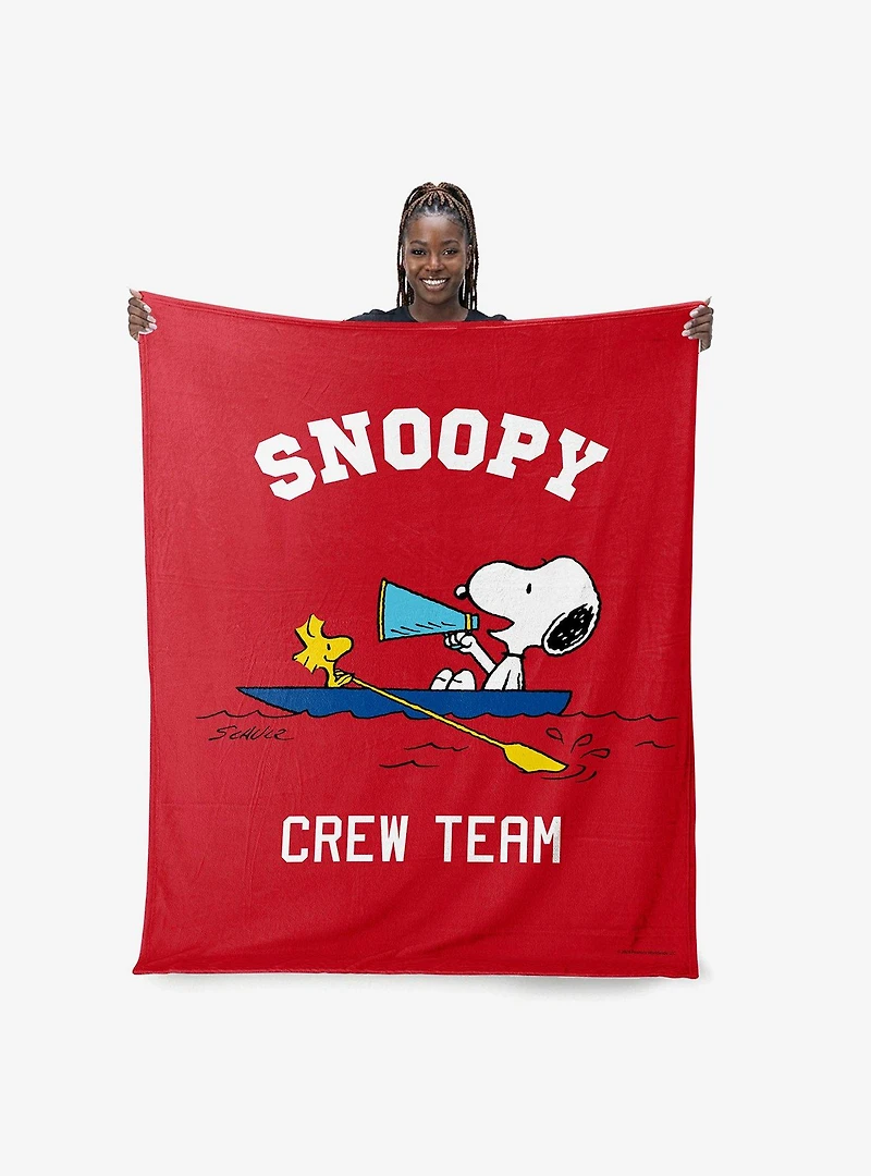 Peanuts Snoopy Crew Silk Touch Throw Blanket